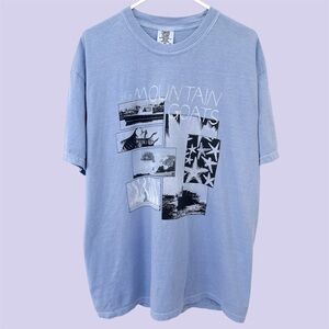 THE MOUNTAIN GOATS COLLAGE WASHED DENIM T-SHIRT